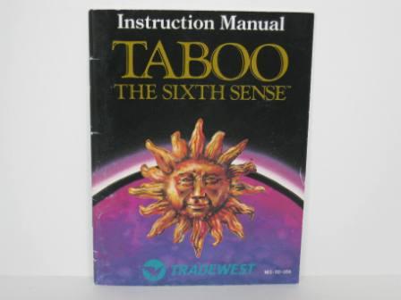 Taboo - The Sixth Sense w/ Poster - NES Manual